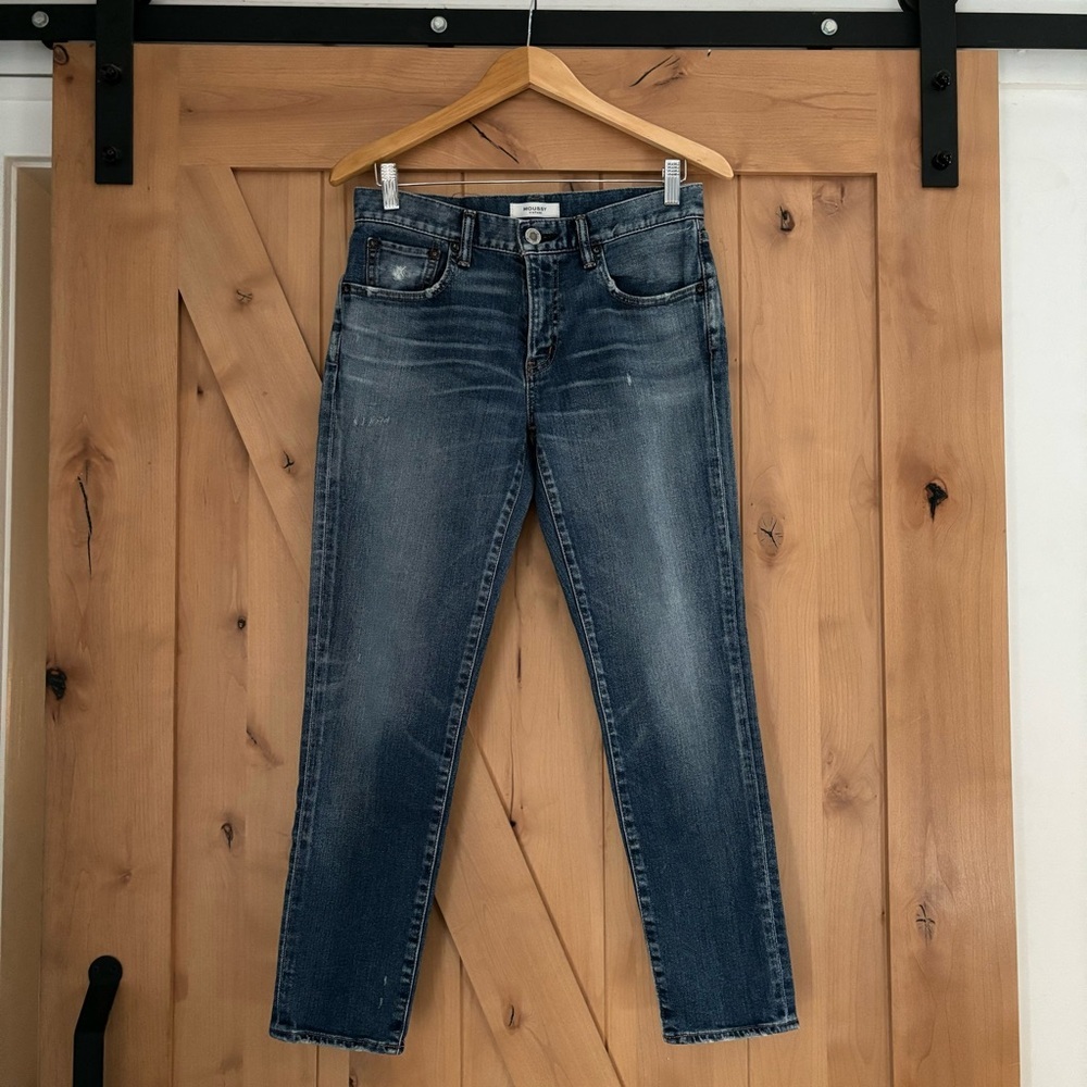 MOUSSY VINTAGE Velma Mid Rise Skinny Ankle Jeans Blue Size 28 No. 025DAC12-1050